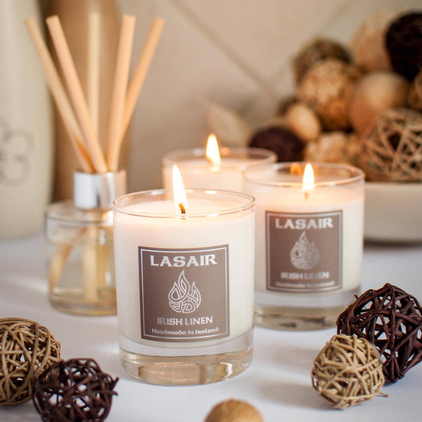 Irish Linen Candle