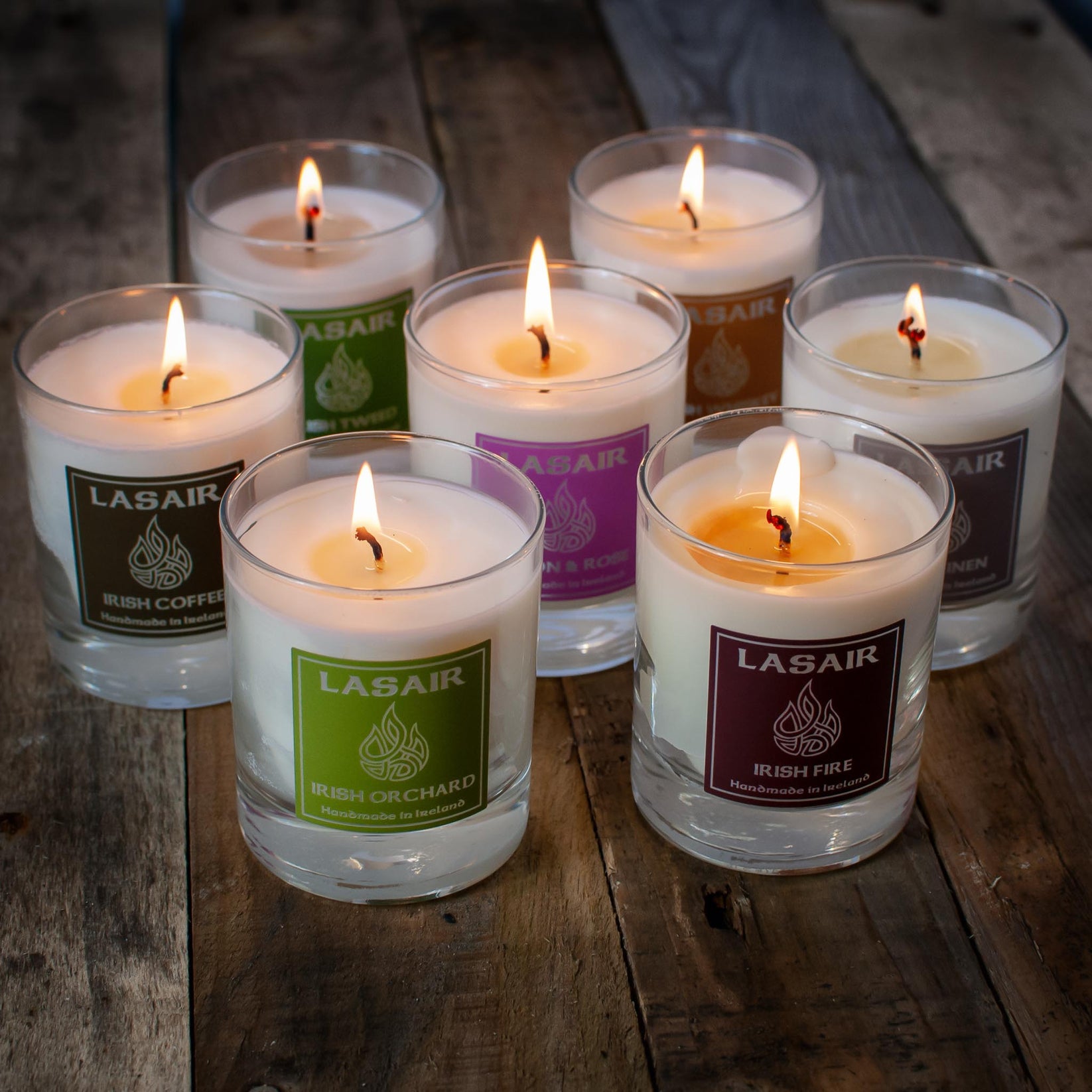 Irish Candle Collection Scents inspired by Ireland Lasair Candles