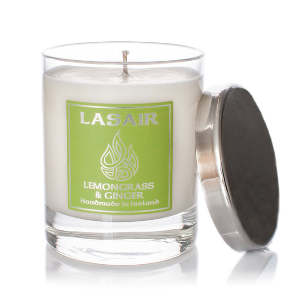 Lemongrass & Ginger Candle Invigorating and Fresh Lasair Candles